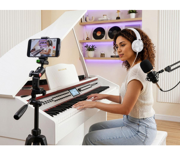 MusicMate Fortepian cyfrowy MM-P500-W DreamHarmony - 1588138 - zdjęcie 16